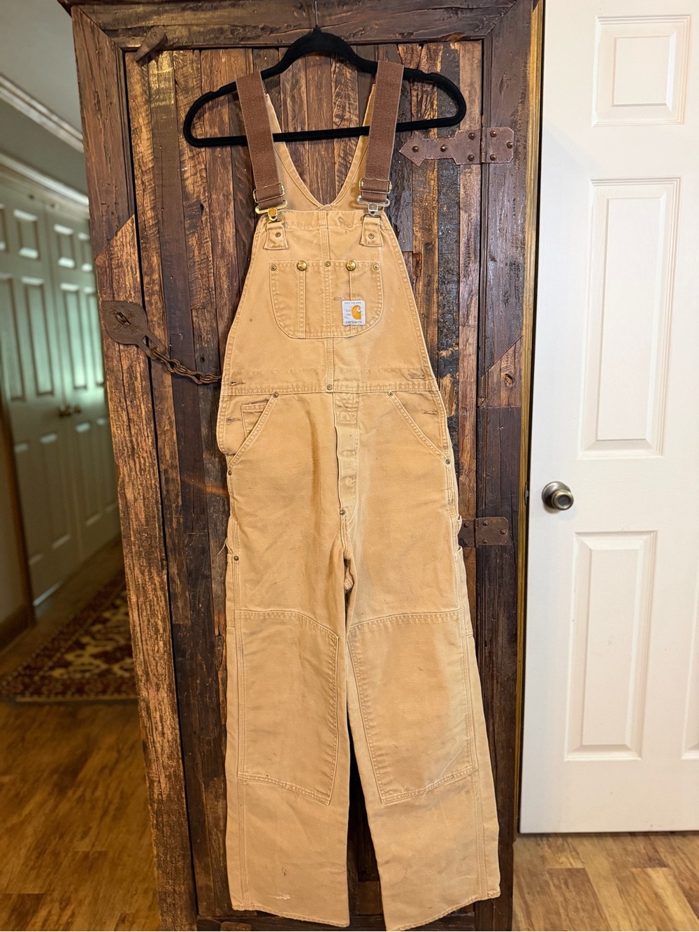 Vintage 1989 Carhartt 6FB Bib Overalls 28x32 100th Anniversary USA Double Knee